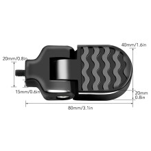Heavy Duty Aluminum Rear Pedals for Electric & Mountain Bikes, Max 80kg