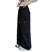 Elegant Relaxed Fit Cargo Trousers for Young Ladies, Cozy Leisure Pants with Gentle Twill Material, Long-Lasting Style for Regular Use