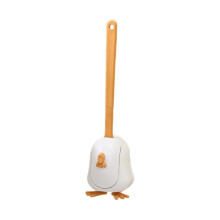 Toilet Brush, Toilet Bowl Brush with Holder and Ergonomic Long Handle, Durable Bristles Toilet Scrubber Set for Bathroom Cleaning