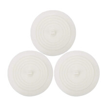 Flat Bathtub Stopper Plug - 6 Inch Soft Rubber Sink and Tub Drain Cover for Kitchen, Bathroom, Laundry (3 Pack)