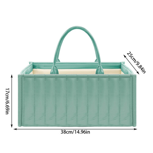Diaper Caddy Organizer Green Storage Basket 1