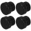 4-Pack Black Plastic Light Socket Safety Covers for Indoor Outdoor Lamp and Electrical Socket Plugs 6
