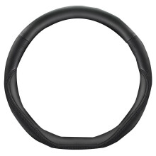 Nappa Black Steering Wheel Cover Compatible with Toyota COROLLA, CROSS, LEVIN, CAMRY, YARiS L, FRONTLANDER D-Type