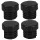 4-Pack Black Plastic Light Socket Safety Covers for Indoor Outdoor Lamp and Electrical Socket Plugs 7