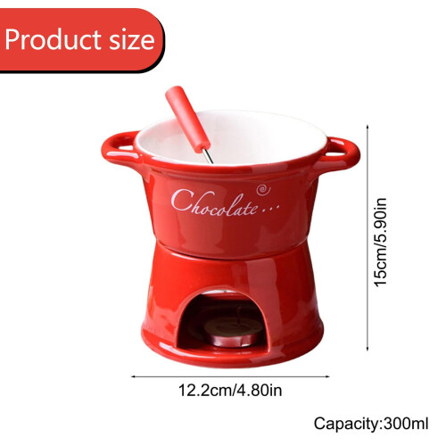 Chocolate Fondue Mug Ceramic Tealight Warmer 2