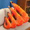 Shrimp-shaped plush throw pillow cushion 23.6 inches 2