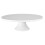 - 12" x 3.75" White Porcelain Round Cake Stand 1