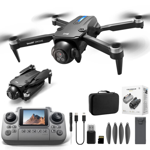 $5 Drone with 1080P Camera, Brushless Motor, Altitude Hold & Obstacle Avoidance – Compatible with microSD