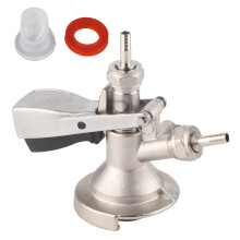 Beer Dispensing Supplies, Stainless Steel Durable Beer Keg Coupler, Silver Sturdy Beer Injection Valve For Bar Pub Restaurant