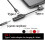 2-Pack Black Type Adapter for Phone with Reversible Design Compatible with Multiple Devices 2