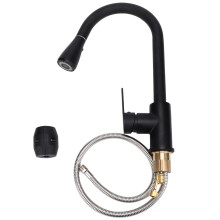 Self Assembly Bathroom Sink Faucet Pull Out Kitchen Water Tap With Adjustable Hose Rotating Base And Dual Spray Settings