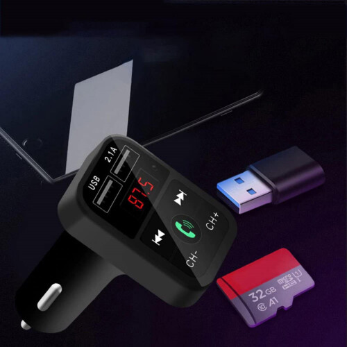 Προηγμένο FM με θύρες USB γρήγορης φόρτισης Κιτ αυτοκινήτου Hands-Free για ανώτερη 1