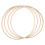 Khaki Embroidery Hoops Sturdy Craft Frames 4 Pieces 4