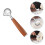 1Pc Brown Wooden Dough Cutter Dough Scraper with Ergonomic Handle for Kitchen Use 1