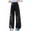 Girls' Winter Cargo Jeans with Lining, Straight Leg, 3