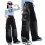 Girls' Winter Cargo Jeans with Lining, Straight Leg, 5