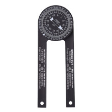 Woodworking Scale Protractor with Marking Pencil Accurate Angle Finder Tool