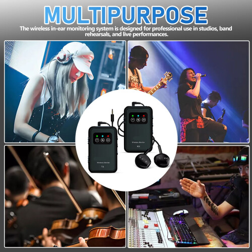 Wireless In-Ear Monitor System Black 1 Set 1