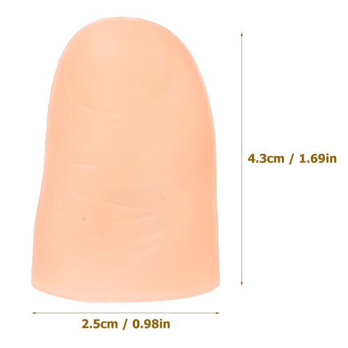 NICEXMAS Led Finger Flicker Thumb Light Red Pvc 5Pack Prank Props 1