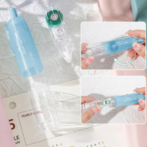 Colorful Push-Button Tape Pen Double-Sided Dots Correction 1
