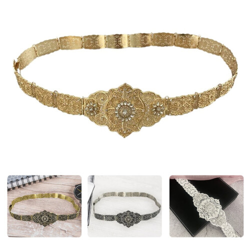 Russian Caucasian Ethnic Metal Belt 103cm 1