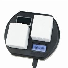 LCD USB dobbel batteriladestasjon for Arlo Pro/Arlo Pro2 trådløst hjemmesikkerhetskamerasystem batterilader