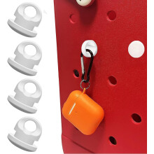 Ganci, portachiavi e appendini per nappe Bogg Bag, rivetti di ricambio (confezione da 4, bianchi) – Compatibili con Bogg Bag