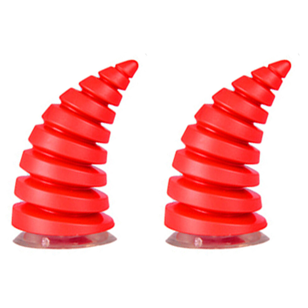 Universal Fit Helmet Horns Decoration For Motorcycle Helmet Devil Horn Design With Sucker Mount3d Car Hood Stickers Rubber Material 9557311483943