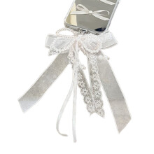 Elegant Phone Charm Chain Bag Pendant for Backpack Purse Wallet Stylish Ribbon Bowknot Keychain Accessory for Women