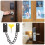 Κλειδαριά παραθύρου από ανοξείδωτο ατσάλι για παιδική πόρτα με αλυσίδα για 6