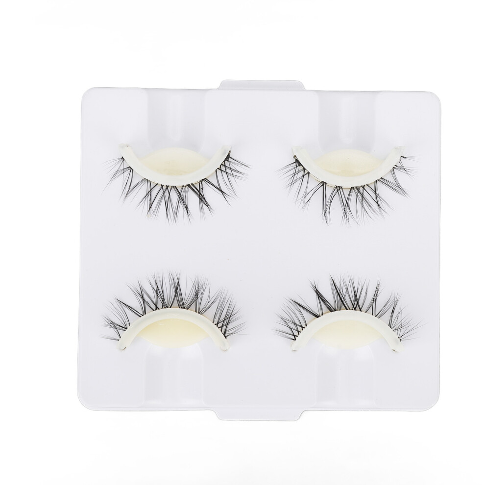 2 Pairs 3D False Fake Eyelashes Reusable Dense Self Adhesive LD2203