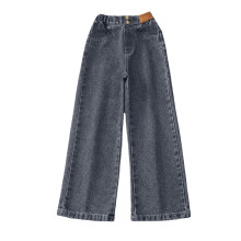 Girls Pants Tollder Girl High Elastic Waist Flare Leg Pants Casual Long Wide Leg Pants Jeans Trousers for Toddler Kids Girls
