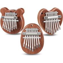 Kalimba de 8 teclas, exquisito piano de dedo pulgar Marimba Musical, buen accesorio Colgante Gif
