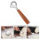 1Pc Brown Wooden Dough Cutter Dough Scraper with Ergonomic Handle for Kitchen Use 3