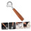 1Pc Brown Wooden Dough Cutter Dough Scraper with Ergonomic Handle for Kitchen Use 4