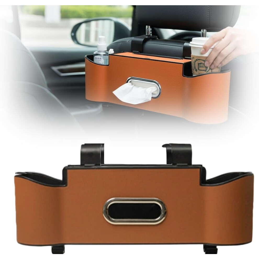 Car Backseat Organizer 3-In-1 With Cup Holder And Trash Bin 9043876488788