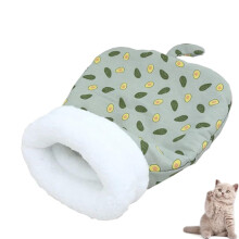 Winter Soft Plush Sack Self Warm Cat Sleeping Bag for Indoor Cats