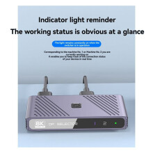 DP Celector DP1.4 Switcher 8K60Hz 4K144 160Hz HD Computer for PS5 Display Converter Two-in-One-Out