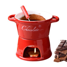 Chocolate Fondue Mug Ceramic Tealight Warmer
