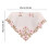 Flowers Embroidered Table Runner Square Lace 33.4x33.4 Inch 3
