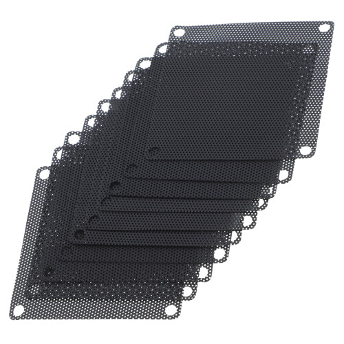 unbranded 10 Pcs Computer Case Dust Filter Laptop Cooling Small Splitter Black 2