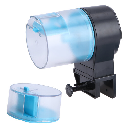 Automatic Fish Feeder Assorted Colors Aquarium Auto Feeder with Adjustable Food Dispense