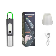 Multifunktionale Outdoor-Taschenlampe – Hohe Helligkeit, große Reichweite, Seitenlicht, robustes Kunststoffgehäuse, für Camping, Notfälle und
