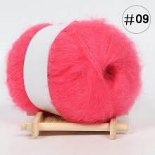 50g Ultra-Soft Fluffy Mohair Yarn for Knitting & Crochet – Rose Pink, Compatible with All Handcrafts