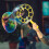 1 Set Portable Bubble Wands Maker Rings Blowing Tools Random Color 5