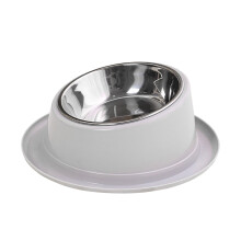 Elevated Cat Dog Feeder Stainless Steel Bowls Adjustable Height Stand for Comfortable Home Feeding Station Easy Cleaning Durable Pet Dish