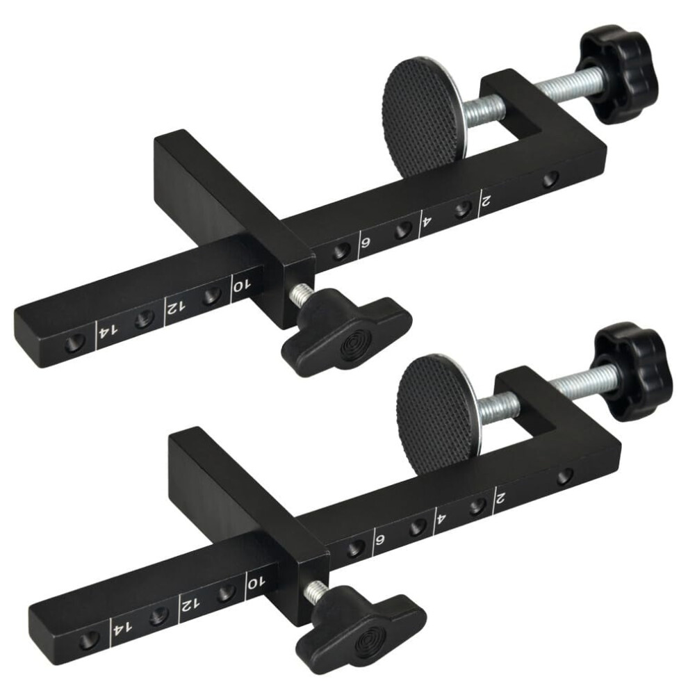 2Pcs Adjustable Extended G-Clamp Bar Clamp For Woodworking Fixture / Welding Building / Metal Workpiece 9341593729703