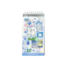 Japanese-style coil sticker book for journaling and phone