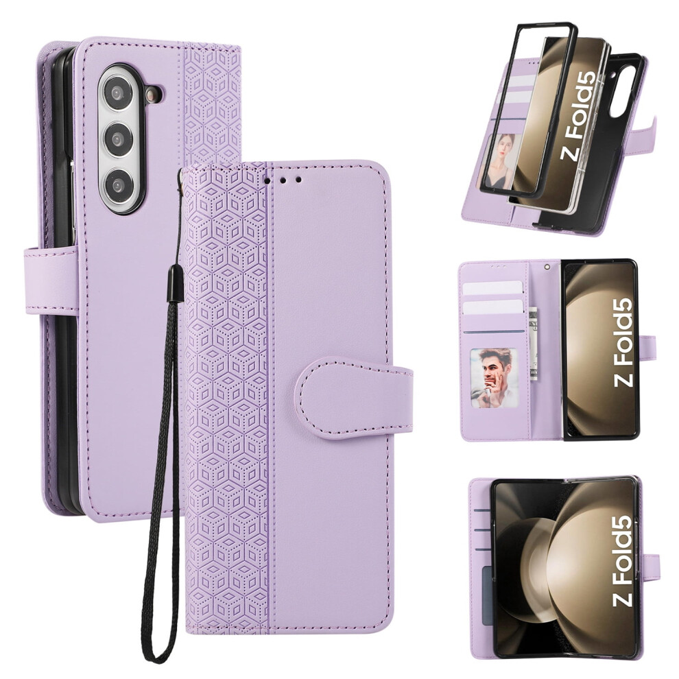 Samsung Galaxy Z Fold Leather Wallet Case For Fold 3 To 7 9043876489129