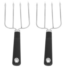 Tenedor para pavo, tenedores para aves, elevador de pollo, garras para carne, trinchar barbacoa, elevador de metal, elevadores de bistec, asador,
